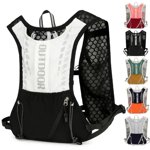 Outdoor Sports Backpack Lightweight Breathable Running Hydration Vest Nylon Cycling Daypack For Men Women