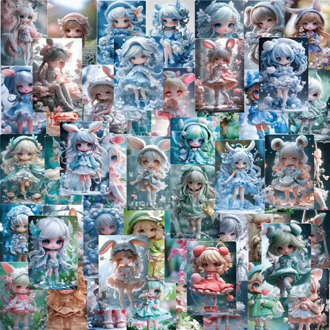 Cartoon Anime Elf Graffiti Aufkleber Wasserdichte PVC Abziehbilder Für Laptop Handyhülle Sammelalbum DIY Dekorative Kunstbedarf