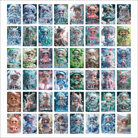 Cartoon Anime Elf Graffiti Aufkleber Wasserdichte PVC Abziehbilder Für Laptop Handyhülle Sammelalbum DIY Dekorative Kunstbedarf