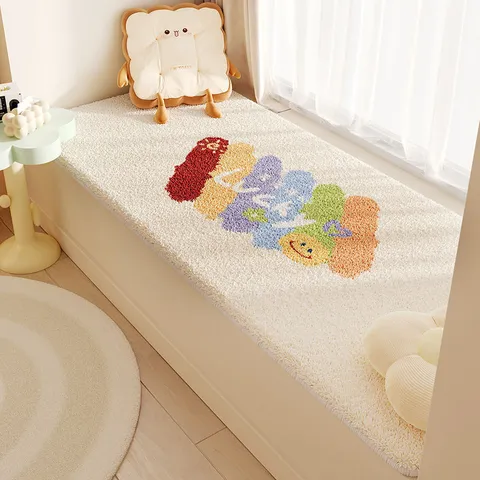 Lindo Dibujos Animados Arco Iris Alfombrilla Ventana Poliéster Estampado Alfombrilla Sala Dormitorio Antideslizante
