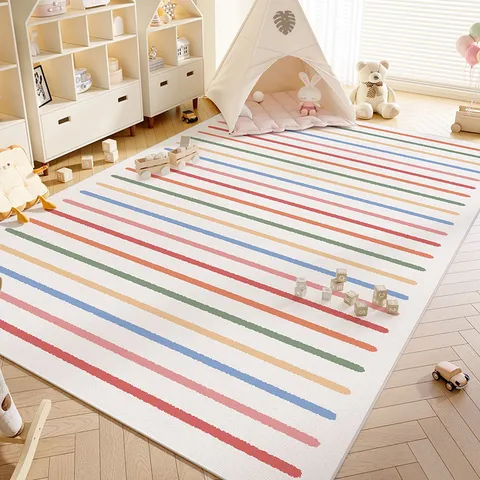 Tappeto da Soggiorno Dopamine Antiscivolo Resistente alle Macchie Tappeto in Velluto di Cristallo Quattro Stagioni Tappeto da Gioco per Bambini