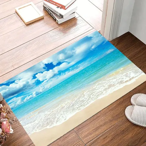 Modern Minimalist Water Absorbent Floor Mat For Porch Bathroom Kitchen Non-Slip Doormat Home Decor Rug