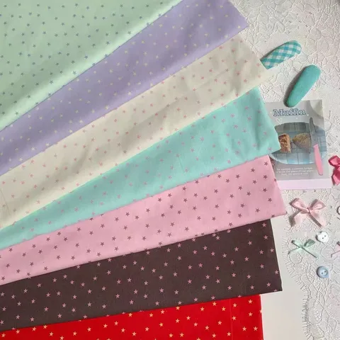 Korean Ins Style Macaron Star Pattern Flannel Tablecloth Fresh Color Block Table Cover For Desk Decor DIY Fabric Photography Background