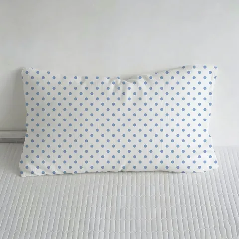 Korean Style Plush Polka Dot Throw Pillow Soft Rectangular Long Bolster Cushion For Sofa Living Room Bedroom Bed Home Decor
