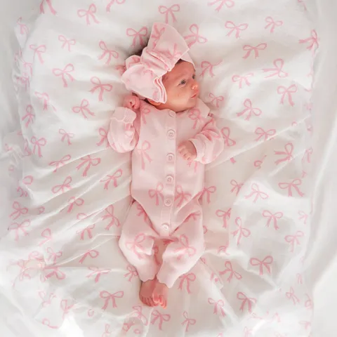 Baby Girls Autumn Winter Knitted Romper Cotton Long Sleeve Bowknot Bodysuit Infant One-Piece Jumpsuit