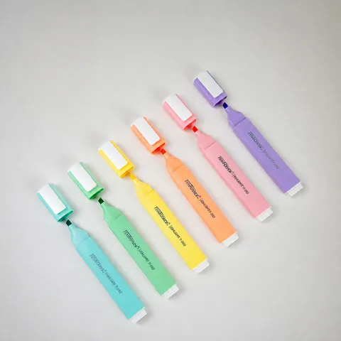 Pastel Highlighters Cute Aesthetic Highlighter Pens Assorted Mild Colors Slanted Tip Marker Pens For Students Journaling