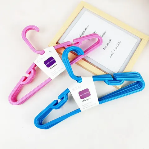 Kunststof Kinders Kledinghangers Antislip Spoorloos Baby Peuter Kledinghangers Ruimtebesparende Jas Hangers Voor Thuis