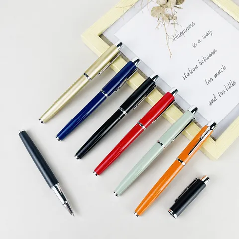 Metall Gelschreiber Feine Spitze Business Büro Signierstift Metallgehäuse Taschenclip Schreibstift Mehrfarbig Schreibwaren Geschenk