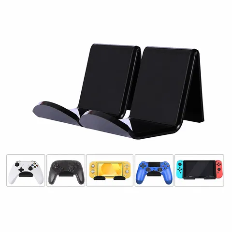 Acryl Kopfhörerständer Wandhalterung Headset Halter Gaming Controller Display Regal Transparent Schwarz Weiß Aufbewahrung