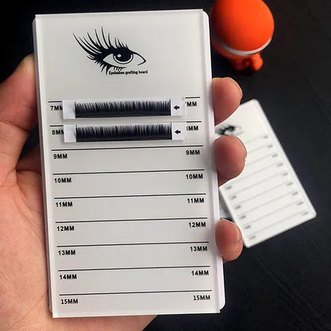 Acryl Wimpernverlängerung Halter Doppellagige Veredelung Wimpern Palette Pad Werkzeug