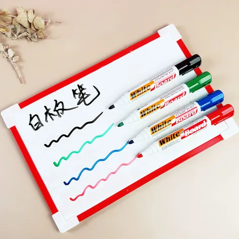 Ölbasierter Whiteboard-Marker Wasserdicht Schnelltrocknend Schwarz Blau Rot Grün Marker Stifte Für Büro Schule Schreiben