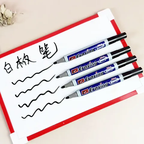Trocken abwischbare Whiteboard-Marker Schwarz Rot Blau Grün Tinte Feine Spitze Marker Stifte Für Büro Schule Schreibwaren