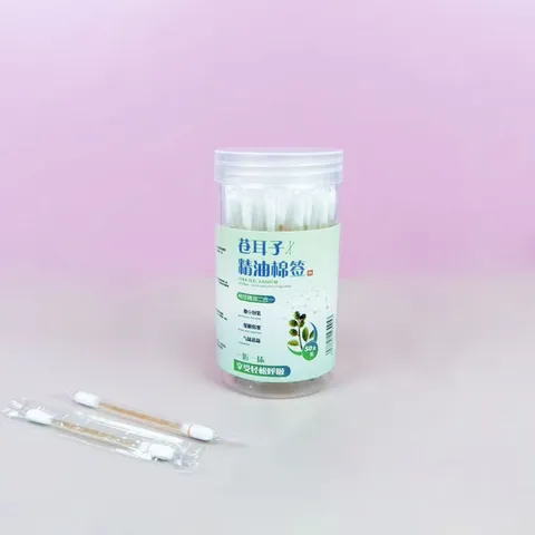 Portable Xanthium Essential Oil Cotton Swabs Independent Disposable Nasal Care Cotton Buds For Daily Cleaning