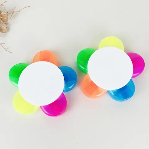 Kreatives Fünfblättriges Blumen Textmarker Set Süß Mehrfarbig Keilspitze Marker Stifte Für Schüler Schule Büro Schreibwaren Geschenk