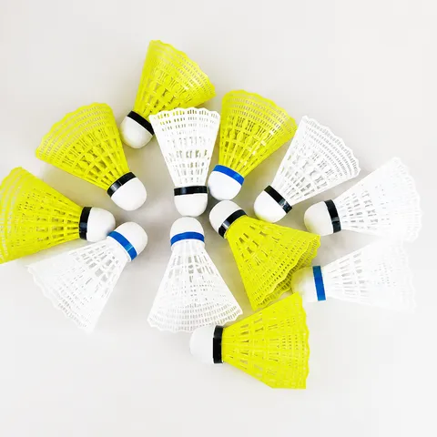 Langlebige Nylon Federbälle Outdoor Indoor Training Badmintonbälle Standard Kunststoff Federbälle Mit Aufbewahrungsröhre