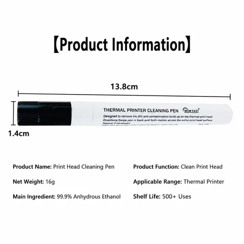 Thermal Druckerkopf Reinigungsstift Alkoholreiniger Werkzeug Für Barcode Thermal Label Drucker Wartung