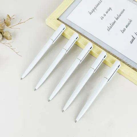 Office Hotel Promotional Ballpoint Pen Plastic Twist Slim Rod Sign Pen Bullet Tip Writing Pen Gift
