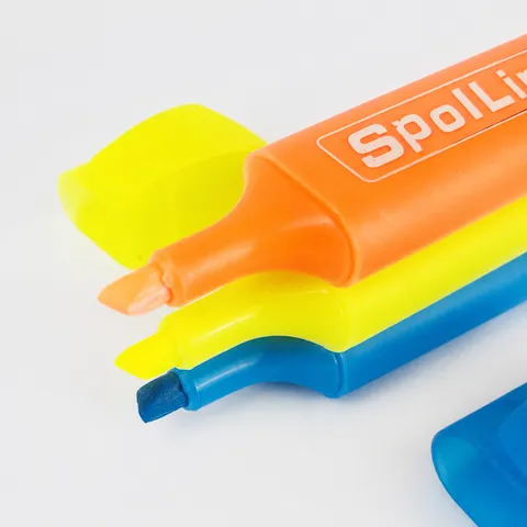 Kleurrijke Markeerstift Beitelpunt Fluorescerende Marker Set Plastic Kantoor School Kantoorartikelen Schrijfbehoeften