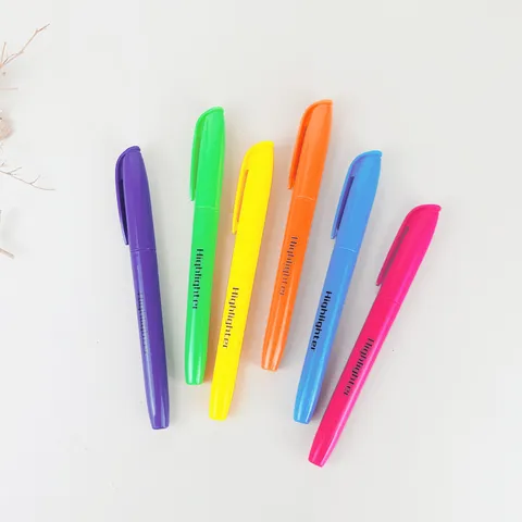 Kunststoff Textmarker Stift Keilspitze Bunt Marker Stift Für Büro Schule Tägliche Markierung Und Zeichnen Schreibwaren