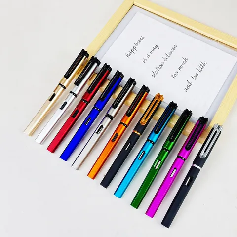 Business Neutraler Stift Schnelltrocknender Kugelschreiber Schreibstift Büro Schule Schüler Schreibwaren Metall Kunststoff Stift