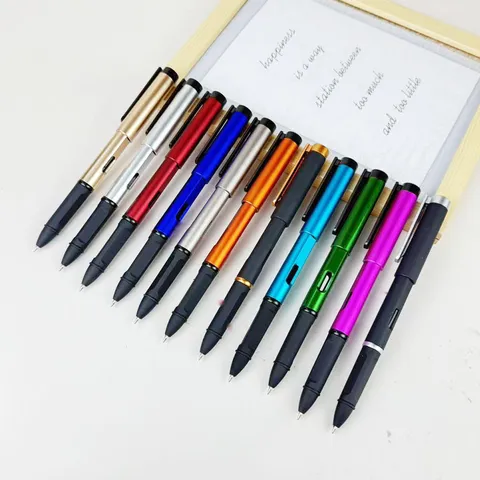 Business Neutraler Stift Schnelltrocknender Kugelschreiber Schreibstift Büro Schule Schüler Schreibwaren Metall Kunststoff Stift