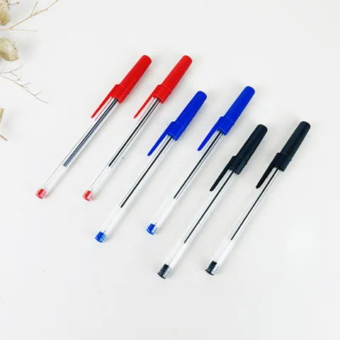 Creative Office Supplies Transparent Ballpoint Pens Multi Color Plastic Learning Writing Ballpoint Pen
