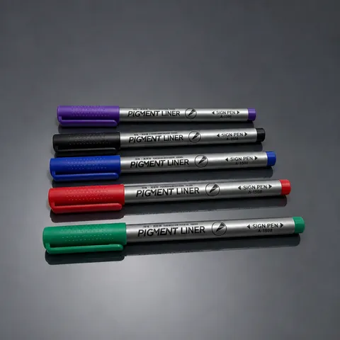 Schnelltrocknend Fineliner Stifte Nadelstift Sortiment Schwarz Blau Rot Grün Lila Zeichenstifte Für Schüler Schreiben