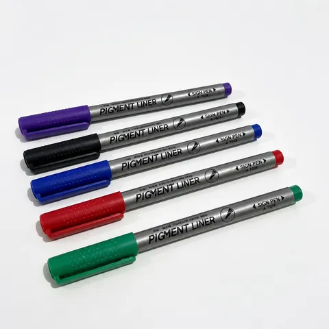 Schnelltrocknend Fineliner Stifte Nadelstift Sortiment Schwarz Blau Rot Grün Lila Zeichenstifte Für Schüler Schreiben
