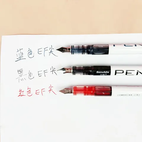 Direktflüssigkeit Füllfederhalter Schüler Handschrift Fangen Extra Feine Feder Große Kapazität Glattes Schreiben Büro Stift