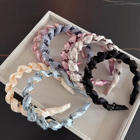 Cerchietto In Cristallo Avvolto Per Donne Fascia Per Capelli In Tessuto Raso Con Denti Accessori Per Capelli