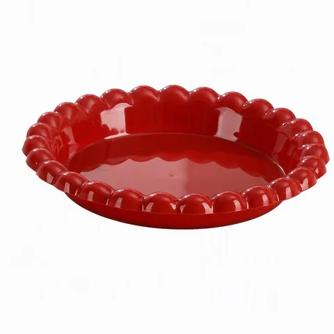 Plato de Plástico Ondulado Estilo Ins Plato de Fruta para el Hogar Plato de Aperitivos Plato de Condimento Creativo Vajilla de Desayuno