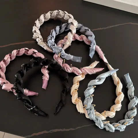Cerchietto In Cristallo Avvolto Per Donne Fascia Per Capelli In Tessuto Raso Con Denti Accessori Per Capelli
