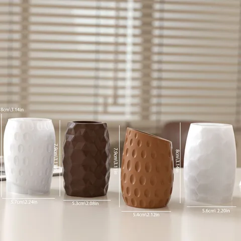 Moule en Silicone pour Vase à Pois à Facettes Géométriques Ins DIY Résine Plâtre Ciment Porte-Pot de Fleurs Moule de Fabrication Artisanale Décoration Intérieure