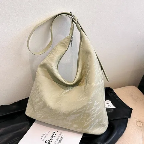 Sac Cabas en Cuir PU pour Femme Grande Capacité Sac à Bandoulière Décontracté Cuir Souple Sac Hobo Chic Sac à Main Quotidien