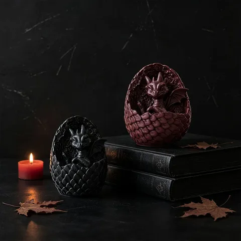 DIY 3D Dinosaur Egg Silicone Mold Hatching Baby T-Rex Candle Plaster Resin Epoxy Mold Craft Tool Home Decor