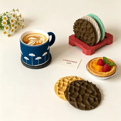 Moule en Silicone DIY pour Untersetzer et Base de Boîte de Rangement Géométrique Écaille de Poisson Diamant Résine