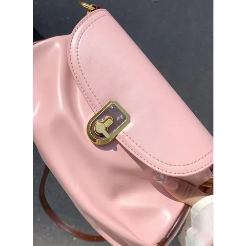Sac Bandoulière Sous les Aisselles en Cuir PU Mode Femme Vintage Bloc de Couleur Plissé Sac à Main Quotidien
