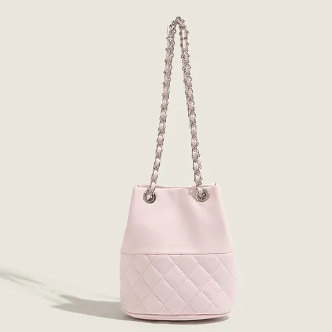 Sac Seau Matelassé en Cuir PU Décontracté pour Femmes Mode Commuter Élégant Couleur Unie Bandoulière Sac à Main