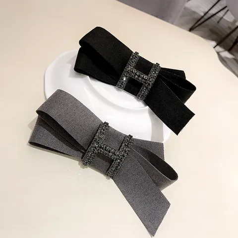 Fermaglio per Capelli con Fiocco in Tessuto alla Moda Forcina con Strass Clip Superiore per Donna Accessori per Capelli