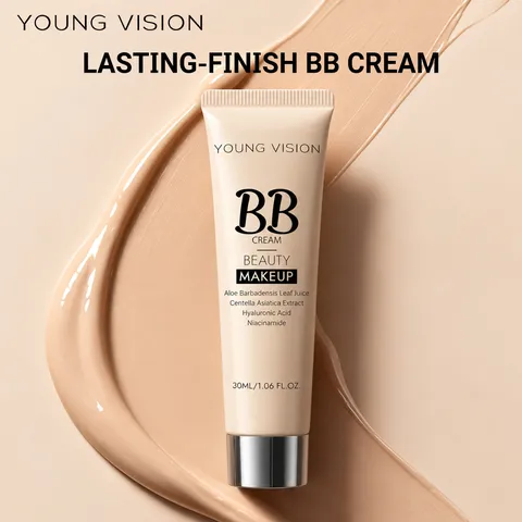 Natural 5 Color BB Cream Moisturizing Concealer Waterproof Long Lasting Liquid Foundation Facial Makeup Skincare