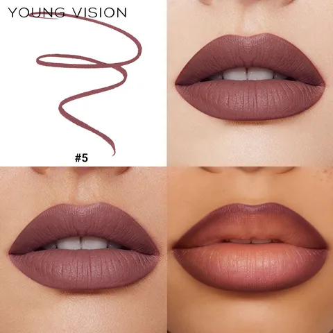 Matte Nude Lip Liner Pencil Set Waterproof Long Lasting Lip Makeup Cosmetics Precision Contour Shaping Tool