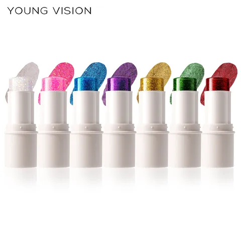 YOUNG VISION Face And Body Glitter Stick Sequin Eyeshadow Makeup Highlighter For Festival Party Stage Cosmetic