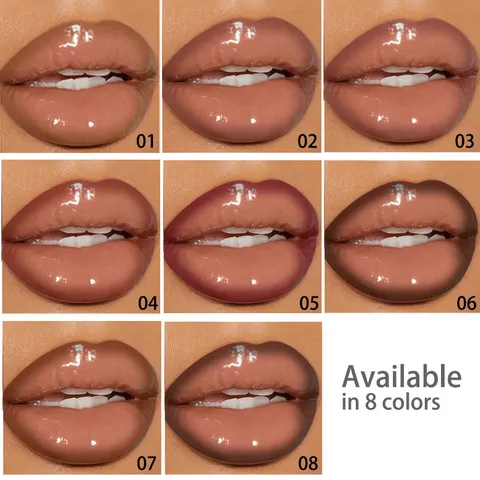 Σετ Ματ Κραγιόν Στυλό Και Γυαλιστερό Lip Oil Αδιάβροχο Μακράς Διαρκείας Ενυδατικό Σετ Μακιγιάζ Χειλιών Σοκολάτα Για Γυναίκες