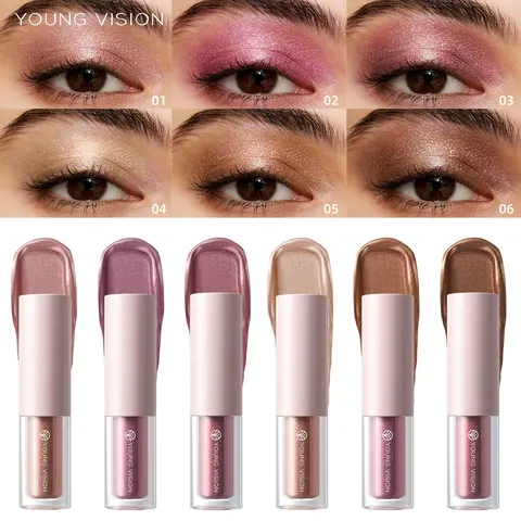Young Vision Liquid Eyeshadow Long Lasting Waterproof Shimmer Metallic Glitter Eye Makeup Vibrant Sparkle