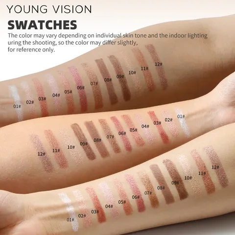 Pearlescent Rotating Eyeshadow Stick Long Lasting Waterproof Shimmer Eye Makeup Cosmetic Pen For Women
