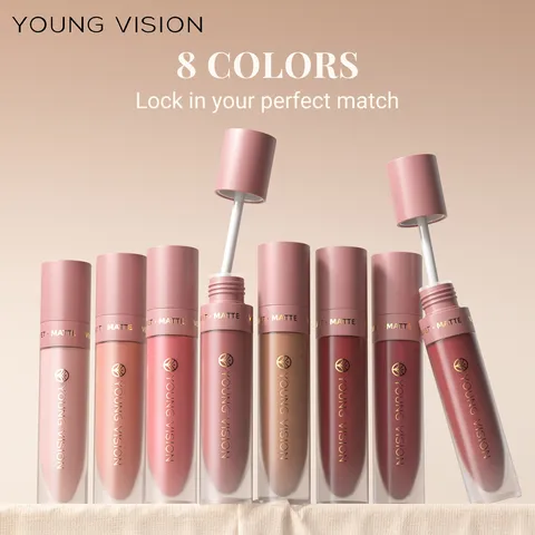 YOUNG VISION Lucidalabbra Liquido Opaco Velluto Lunga Durata Impermeabile Trucco Labbra Cosmetici