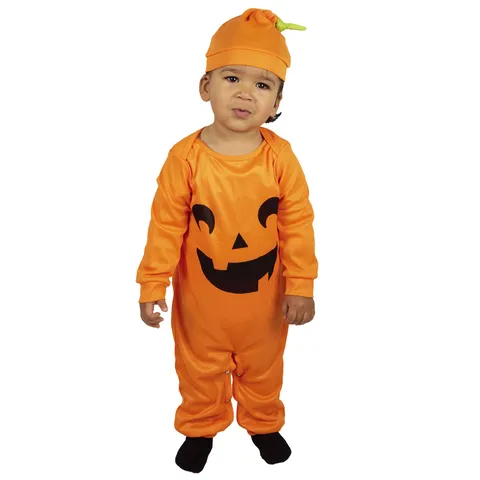 Halloween Baby Kinder Kürbis Jumpsuit Kostüm Mit Hut Kleinkind Jack-o'-Lantern Cosplay Outfit Aufführung Party Kleidung