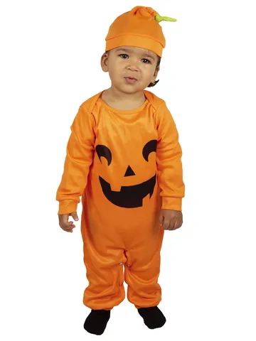 Halloween Baby Kinder Kürbis Jumpsuit Kostüm Mit Hut Kleinkind Jack-o'-Lantern Cosplay Outfit Aufführung Party Kleidung