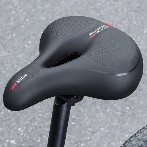 Comfortable Bicycle Saddle Mountain Bike Seat Thickened Shock Absorbing Cycling Seat with Handle Universal Bike Accessories