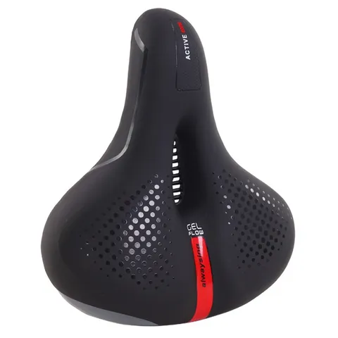 Bicycle Saddle Wide Comfortable Bike Seat Ergonomic Breathable Cycling Saddle With Shock Absorbing Ball For Men Women